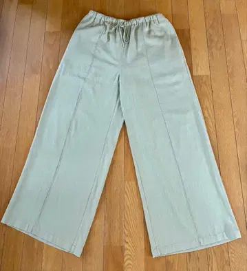 JEANASIS 이지 팬츠 와이드 팬츠 프리 사이즈 베이지