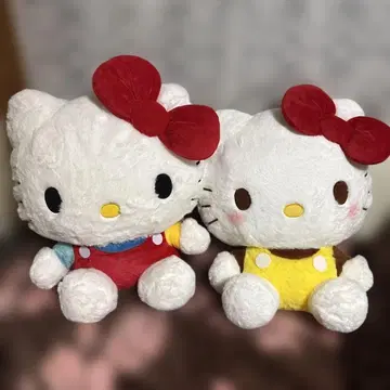헬로키티 봉제 인형 2개 세트