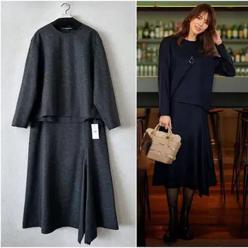 빅 사이즈 44*23구 울 압축 스무스 셋업*자유구 ICB 쿠미쿄쿠