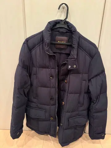 MOORER 네이비 다운 자켓