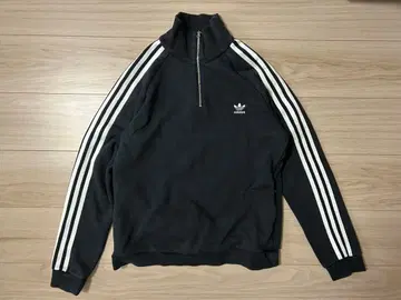 adidas 자수 로고 하프 지퍼 맨투맨