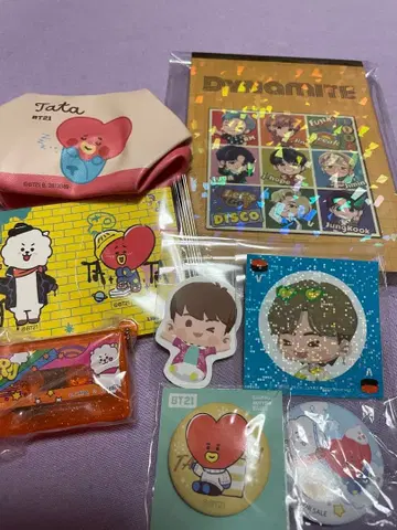 bts 테테 진 가챠가챠, 스시로, 쿠라스시 캔뱃지, 스티커 외