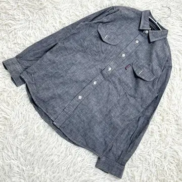 타라스부르바 그레이 긴팔 셔츠 코튼 100% M 사이즈 오피스 출퇴근