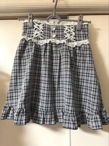 DearmyLove 사다리 레이스업 프릴 하트 스커트