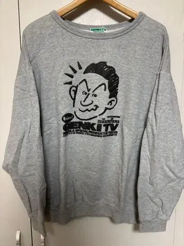 [레어] 일본 TV  맨투맨 L 그레이