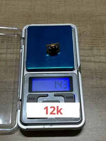 넥타이핀 타이 턱 12k 1.43g