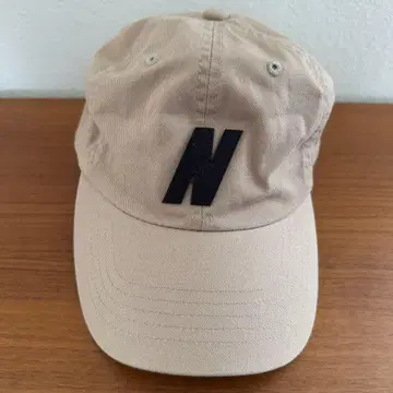 override 베이지 N 로고 캡 조절 기능 포함
