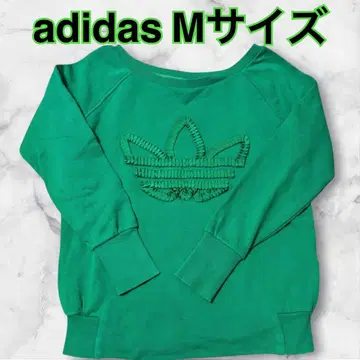 아디다스 adidas 트레이닝복 로고 M 그린 여성용 맨투맨