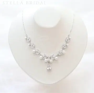 스텔라 브라이덜 큐빅 지르코니아 브라이덜 목걸이