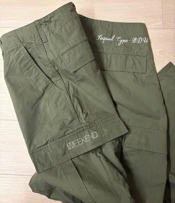 미사용 새상품 WEEKEND SEQUEL BDU 카고 팬츠