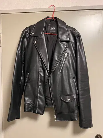 ZARA 블랙 더블 라이더 자켓 S