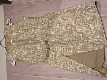 아나이 ANAYI 무릎 기장 원피스 베이지 계열