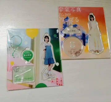 히나타자카46 아크릴 스탠드 키링 와타나베 리나 2장 세트