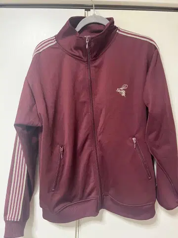 버건디 집업 저리 M