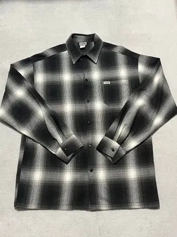 CalTop 칼탑 플란넬 셔츠 블랙