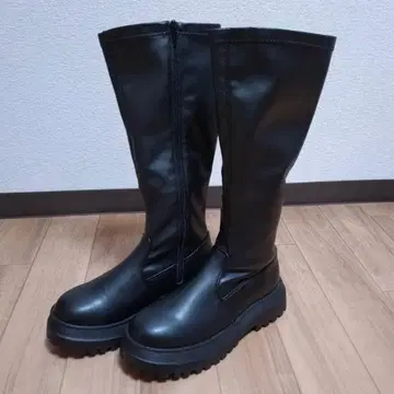 롱 부츠 블랙 LL 24.5cm