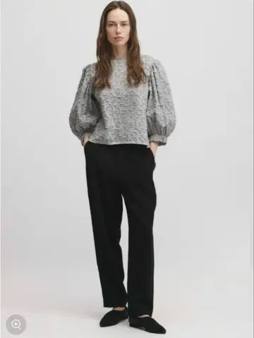 greed 자카드 블라우스