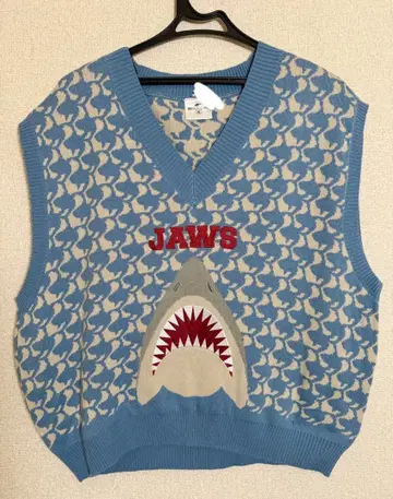 USJ JAWS 니트 베스트 유니버설 스튜디오 재팬 한정판 프리 사이즈