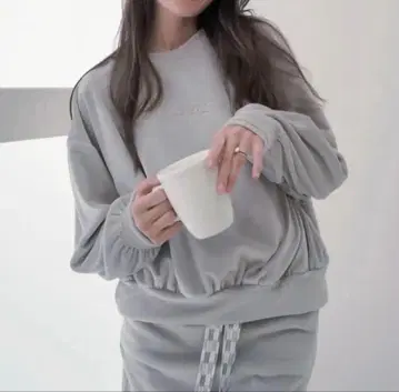 새상품 아마테라스 그레이 셋업 멋진 룸웨어 세토아 기모