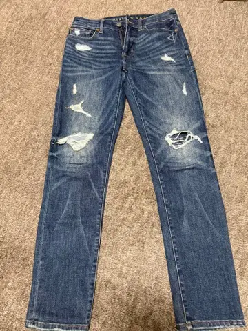 AMERICAN EAGLE 스키니 데님 데미지 가공