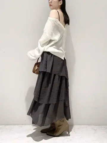 릴리 브라운 2way 시어 모헤어 니트탑