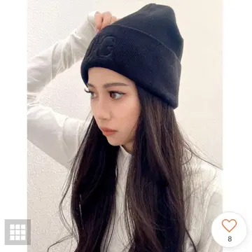 Symmetry GYDA 로고 니트 캡 (블랙)