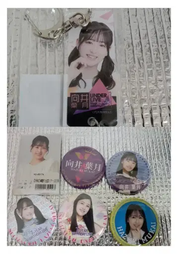 노기자카46 무카이 하지키 아크릴 키링 30thSG 캔뱃지 7종