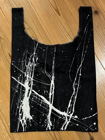 펜키 스플래터 디자인 데님 에코백