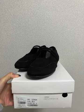 블랙 플랫슈즈 25.0