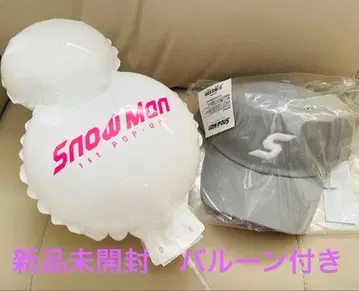 [ 새상품 ] SnowMan popup 한국 캡 벌룬 포함