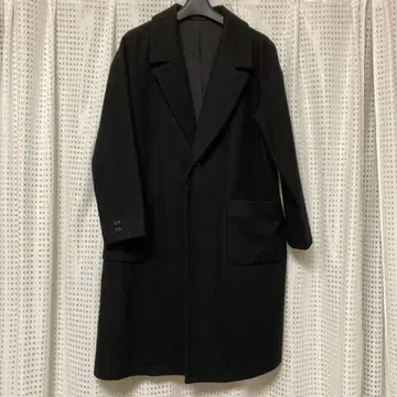 note et silence 체스터 코트 블랙