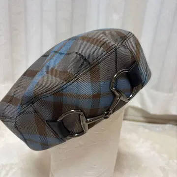 카시라 CA4LA 베레모 체크 그레이 브라운 계열