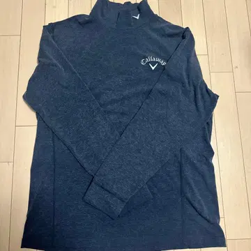 캘러웨이 골프 Callaway 모크넥 긴팔 셔츠 3L 네이비