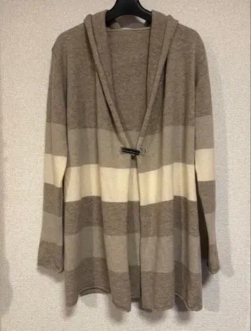 블랑베일 blanc vert 후드 부착 롱 가디건