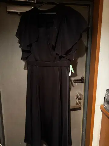 블랙 롱 드레스