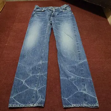 도밍고 색빠짐 가공 일본제 셀비지 데님 w33