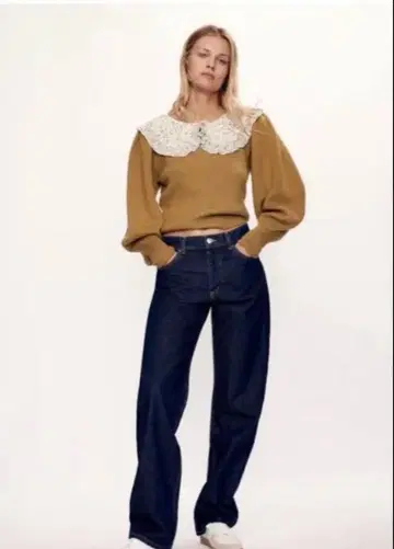 ZARA 대비 컬러 니트 스웨터