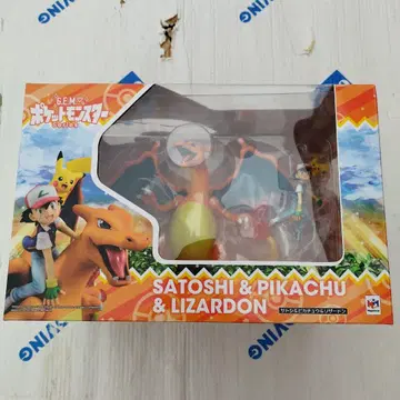 G.E.M. 지우(사토시) & 피카츄 & 리자몽 피규어