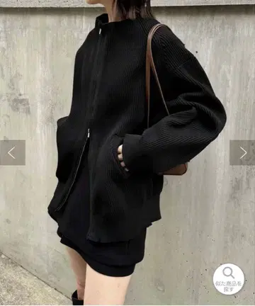 mystic 보틀넥 ZIP 니트