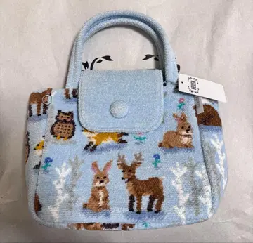 페이러 미사용 새상품 윈터 애니멀즈 백 블루 정가 23,100 좋은 패턴