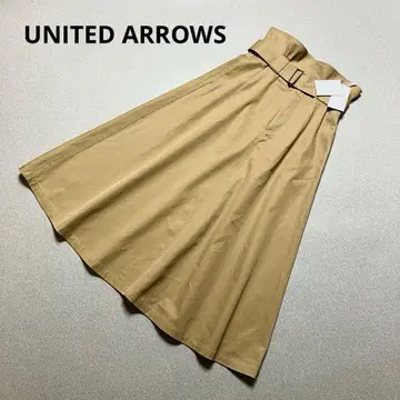 새상품 23AW UNITED ARROWS 벨티드 플레어 스커트 롱