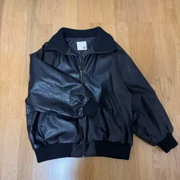 클래식 엘프 JAVA 콜라보 리브 터틀 페이크 레더 자켓 L