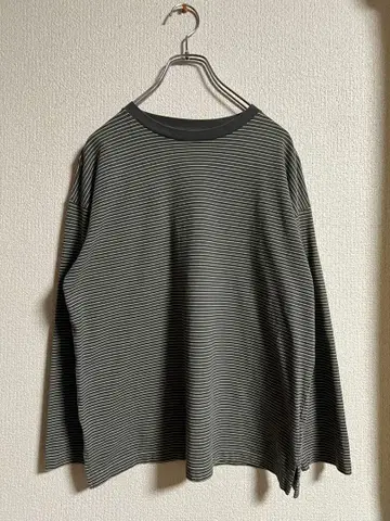 [KAPTAIN SUNSHINE] 보더 티셔츠 카키 그린 계열