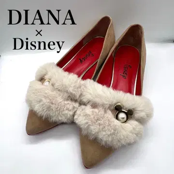 DIANA 다이애나 디즈니 콜라보 퍼 플랫 펌프스