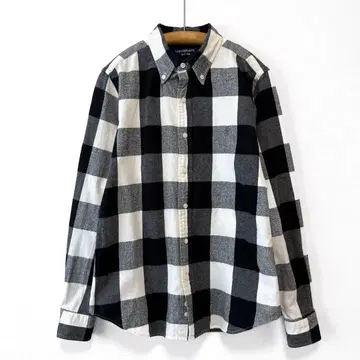 GYMPHLEX 비에라 기모 체크 플란넬 셔츠 그레이