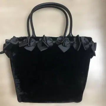 시마무라 아오키 미사코 니나스 퍼 리본 토트백