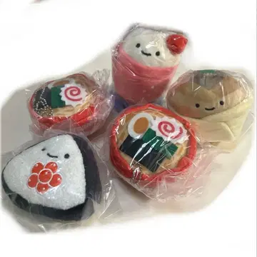 닛코리-노 봉제 인형 마스코트 음식 순 카페 중화 요리 야채 오니기리