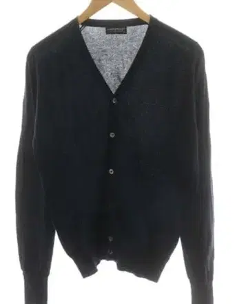JOHN SMEDLEY 가디건 긴팔 코튼 XS 네이비