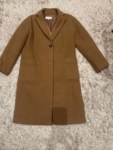 GLOBAL WORK 브라운 체스터 코트 S