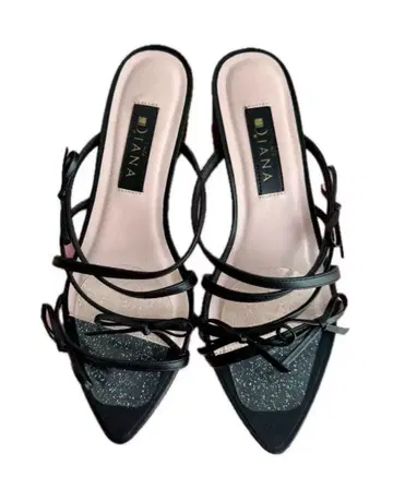 DIANA 샌들 리본 블랙